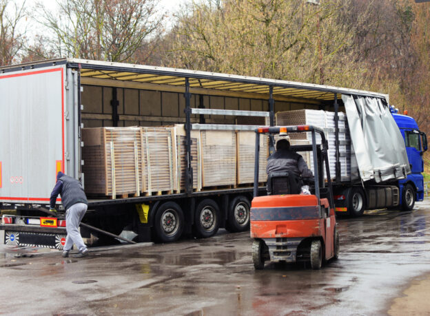 loading board of a truck